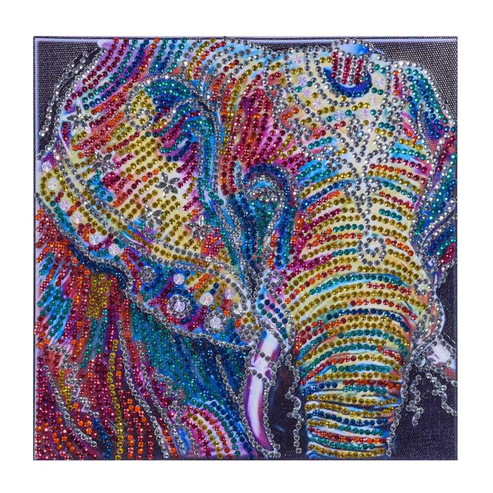 

25X25cm - Elephant - Special-Shaped Drill Diamond Painting, 501 Original