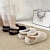 Gioiacombo&trade; Scarpe calde in peluche con fibbia posteriore
