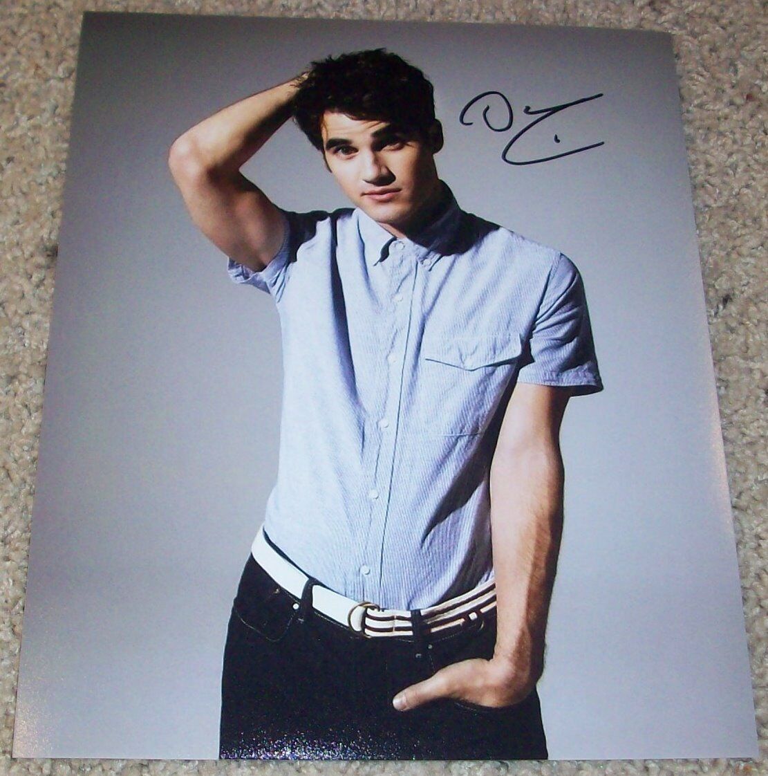 DARREN CRISS SIGNED GLEE HEDWIG AND THE ANGRY INCH 8x10 Photo Poster painting E w/EXACT PROOF