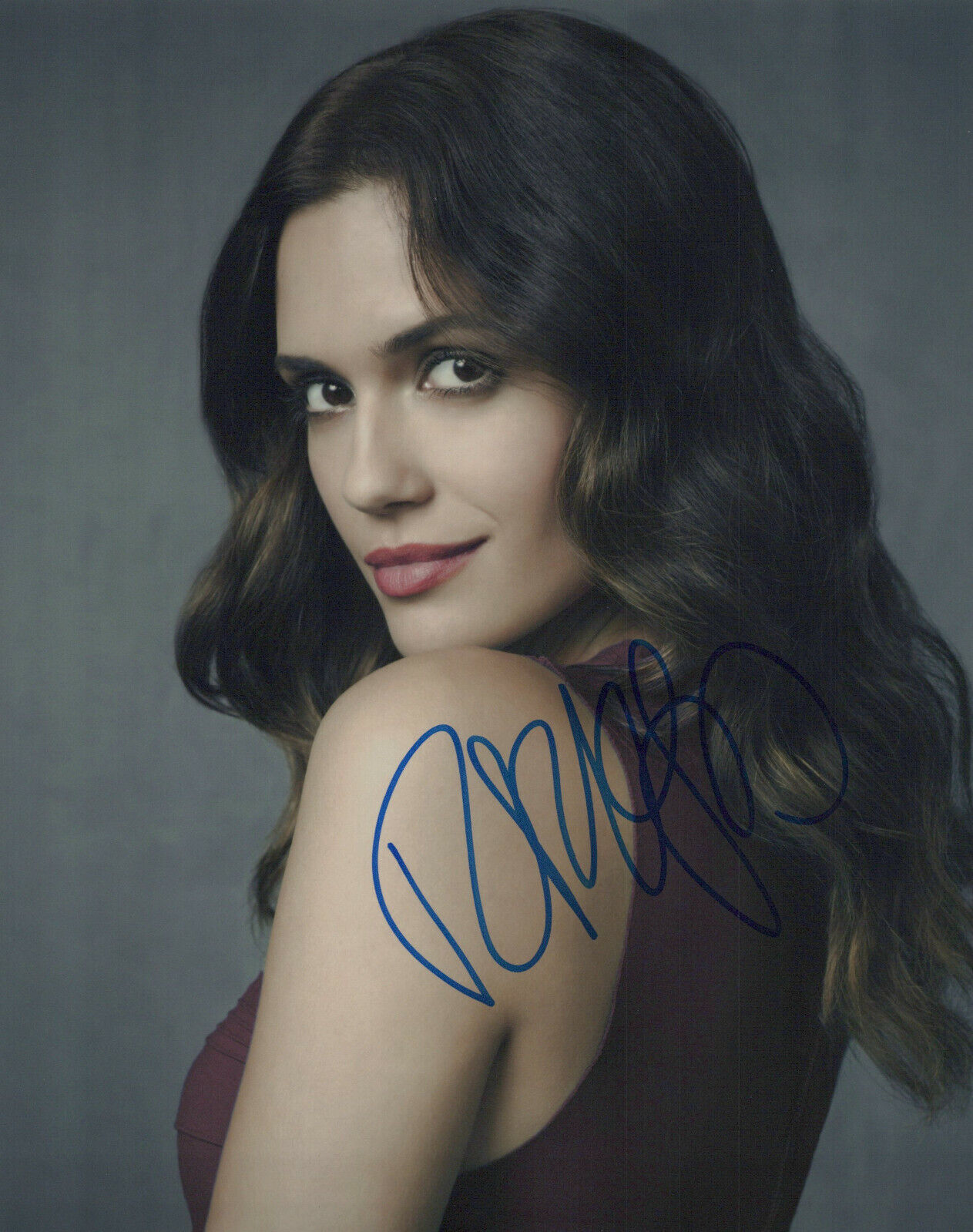 Torrey DeVitto signed 8x10 Photo Poster painting