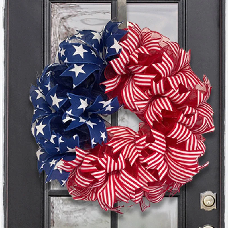 Independence Day Wreath Home Fabric Decoration