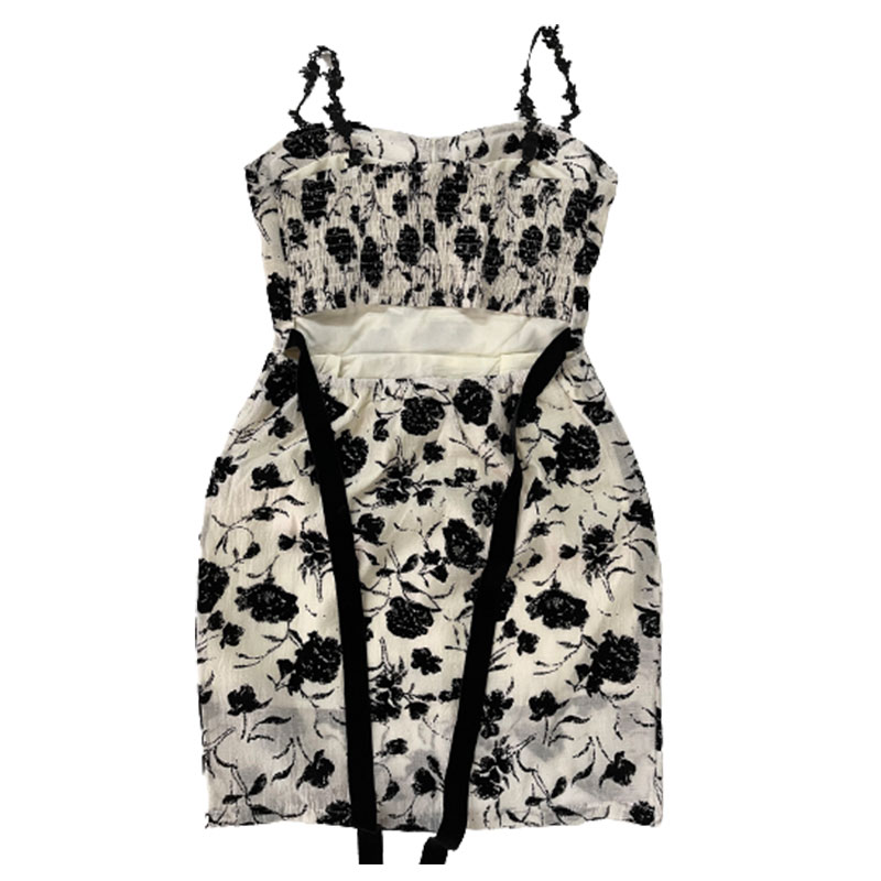 Floral Print Slip Dress Lace Up Cardigan Two Pieces