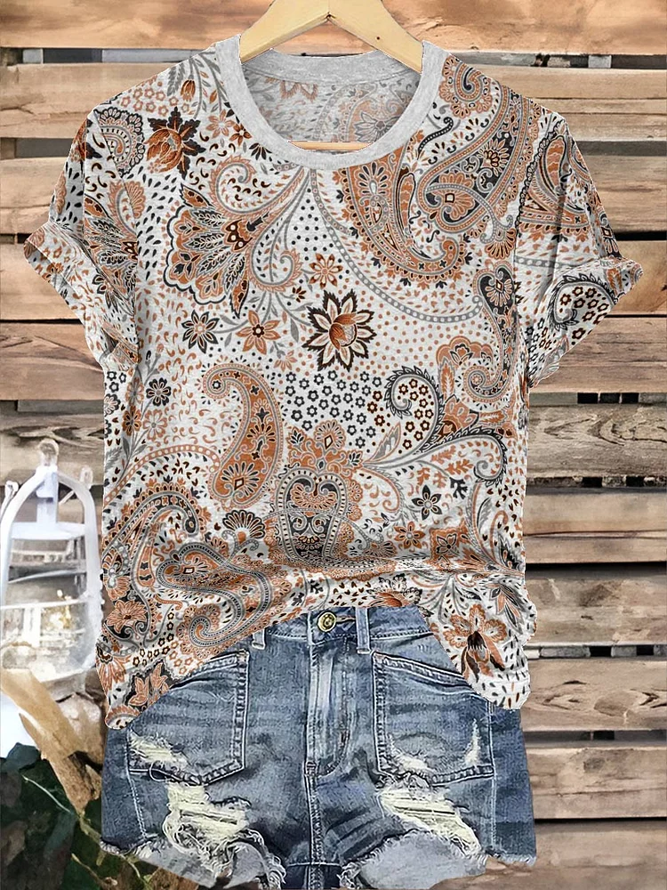 Paisley Flower T-shirt