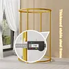 Circular Drying Rack with Wheels Display Hanging Clothes Rack for Clothing Store