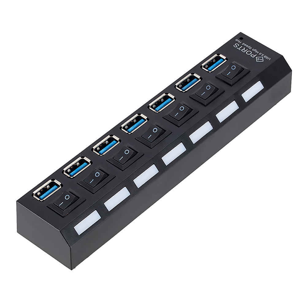 

7 Ports 5Gbps USB 3.0 HUB High Speed Multi USB Splitter Power Expander, Eu, 501 Original