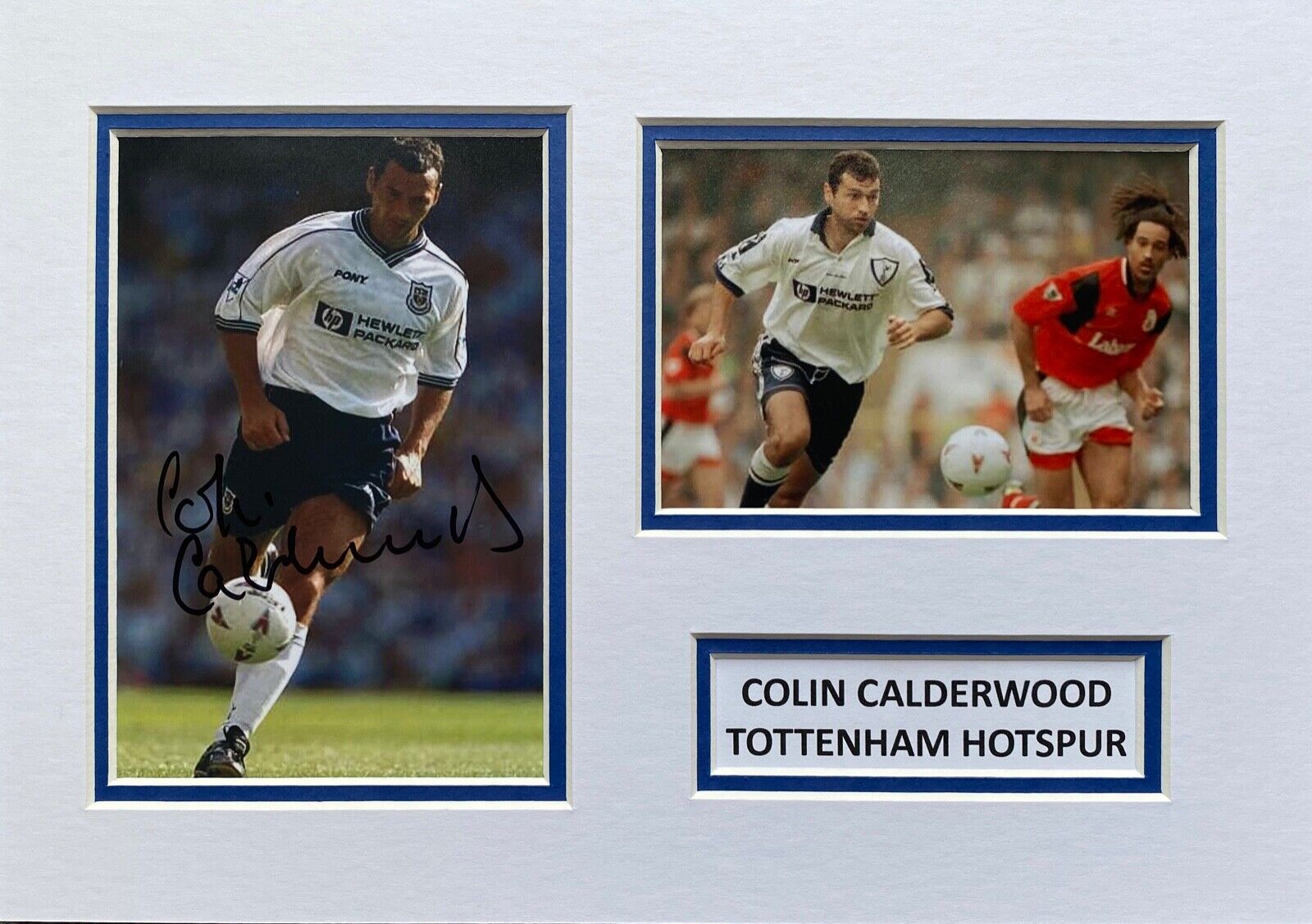 COLIN CALDERWOOD HAND SIGNED A4 Photo Poster painting MOUNT DISPLAY TOTTENHAM AUTOGRAPH 2