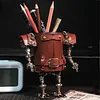 Round Pen Holder, Handmade Leather Nib/Ballpoint Pen Manipulator