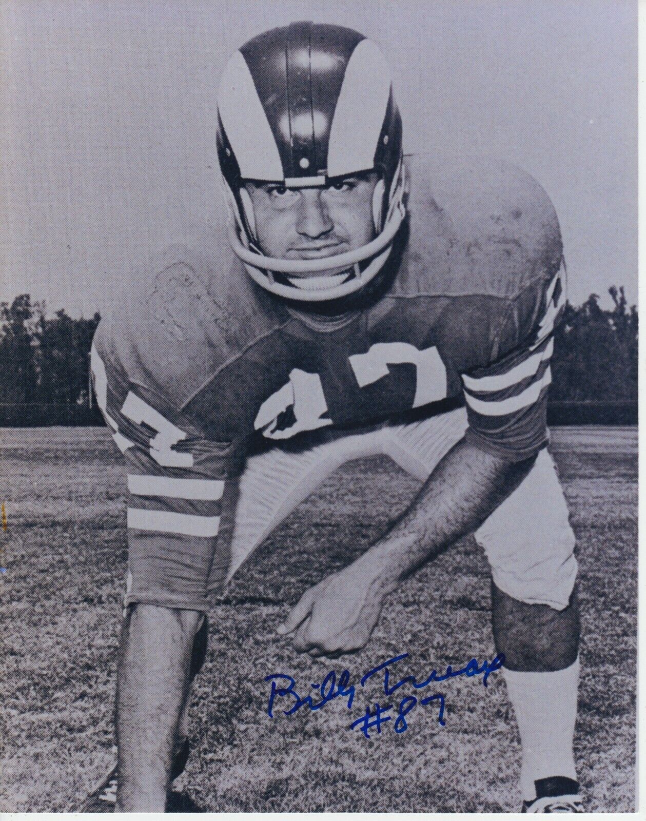 Billy Truax 8x10 Photo Poster painting Signed w/COA L.A. Rams #1