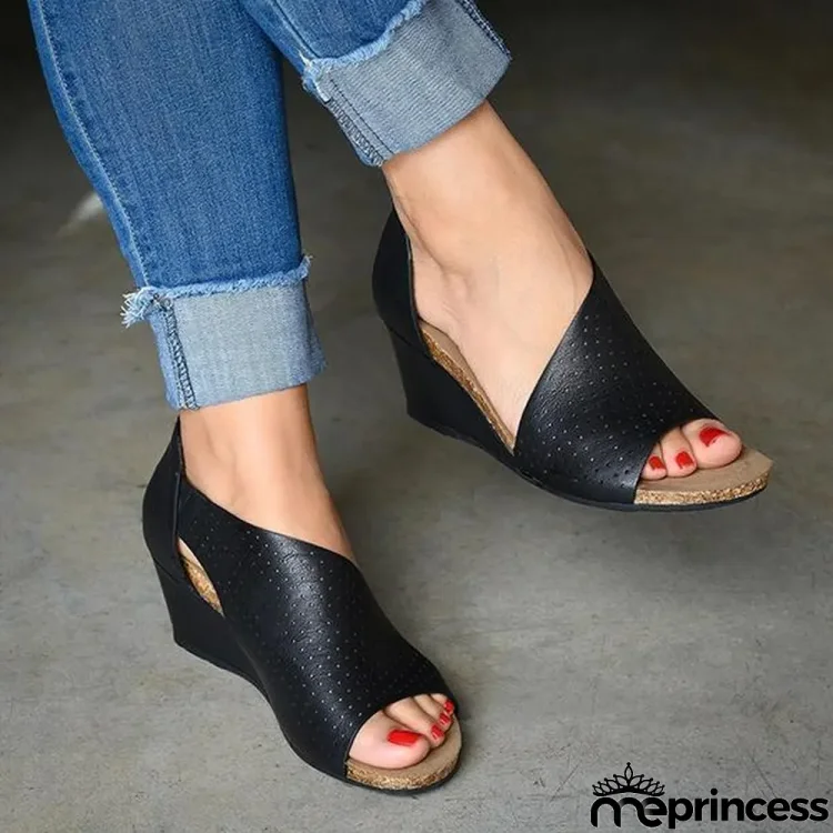 Slip On Wedge Heels