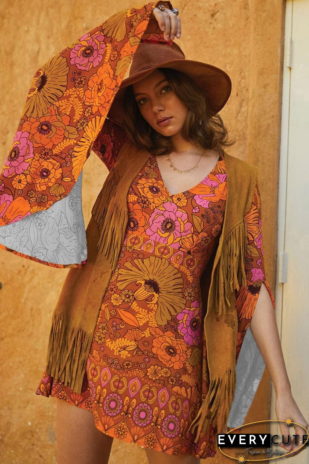 Orange Jupiter Dress