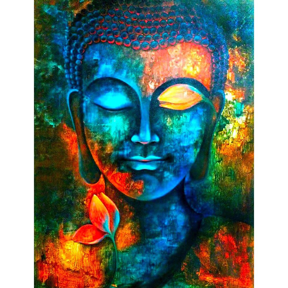

40*30CM - Round Drill Diamond Painting - Retro Buddha, 501 Original