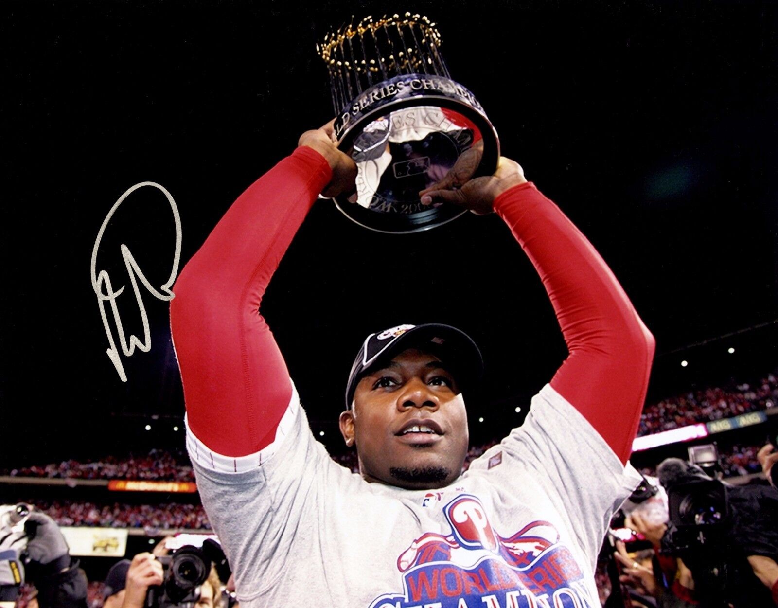 Ryan Howard Signed 11x14 Photo Poster painting COA Signature Autograph Phillies MVP WS 2008 Auto