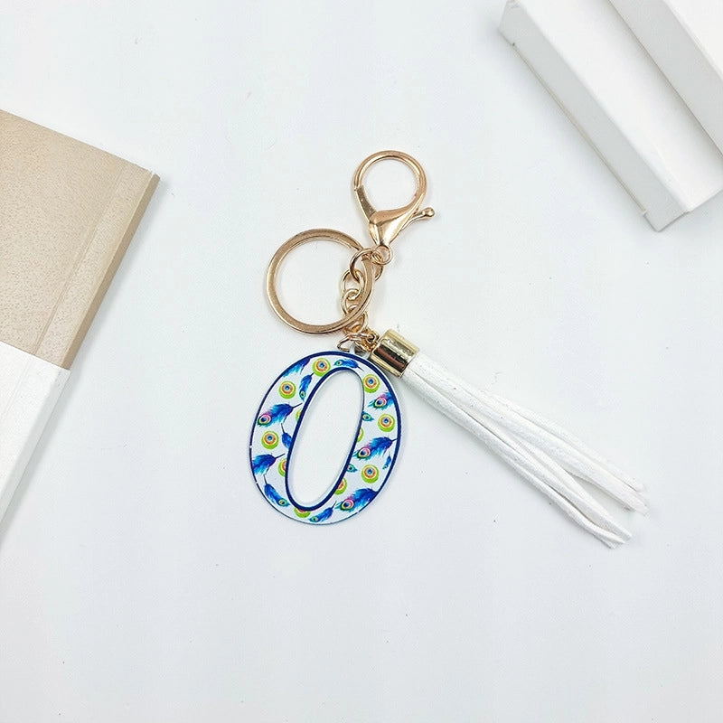 Elegant Streetwear Letter Pu Leather Alloy Women’s Bag Pendant Keychain