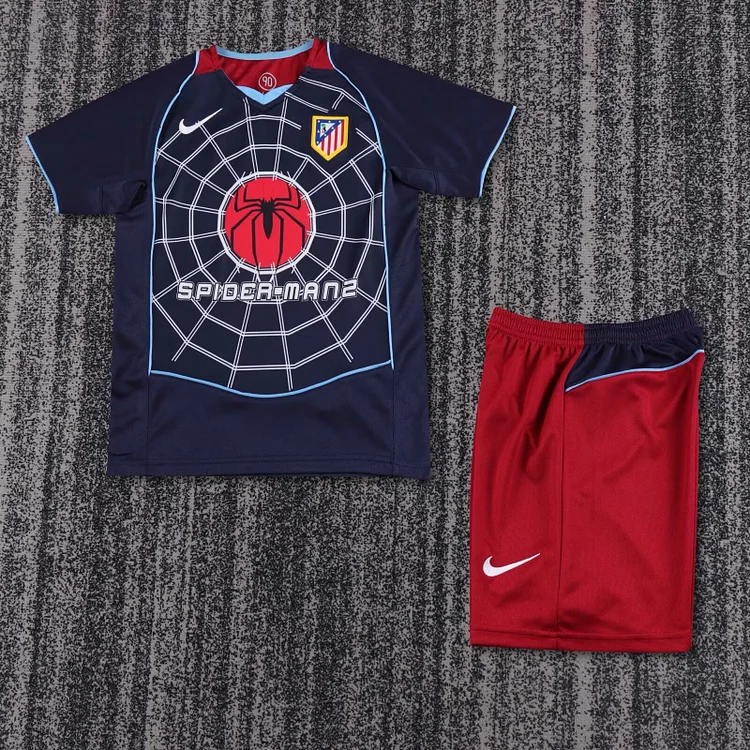 2004/05 Atletico Madrid Away Retro - Kids Kit