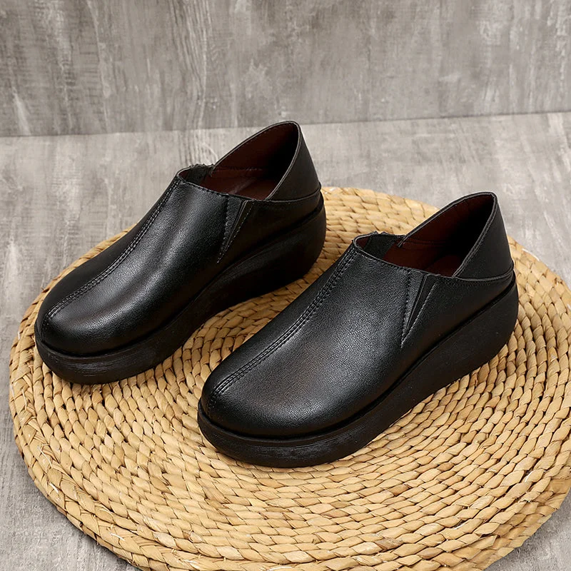 Chunky Sneakers Women 2022 New Solid Color Thick Bottom Lace Up Walking Women's Shoes Female Breathable Non Slip Platform Shoes