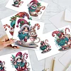 6PCS DIY Diamond Art Greeting Cards Christmas Gnome Congratulations Cards & Gift