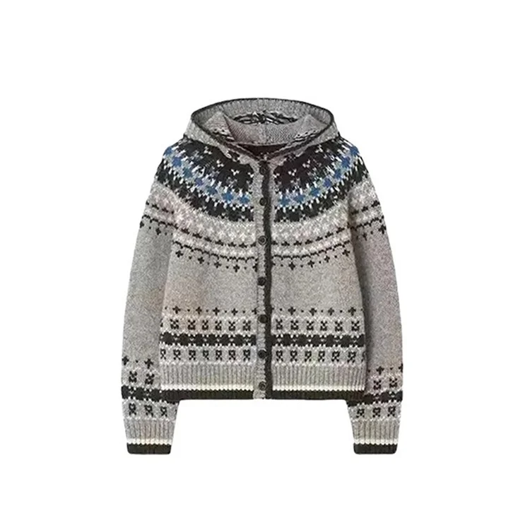 Athvotar Athvotar And Winter Retro Fair Island Sweater Coat Female White Jaccupy Milk Fufu Soft Glutinous Outer Knitted Shirt Top