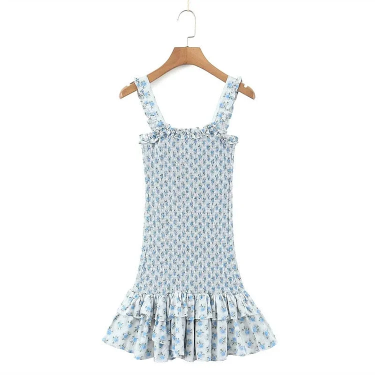 Flirty Ruffle Sleeveless A-line Mini Dress - Perfect for a Stylish Summer Look