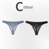Men's Ultra-Thin Ice Silk Sexy Transparent Thong