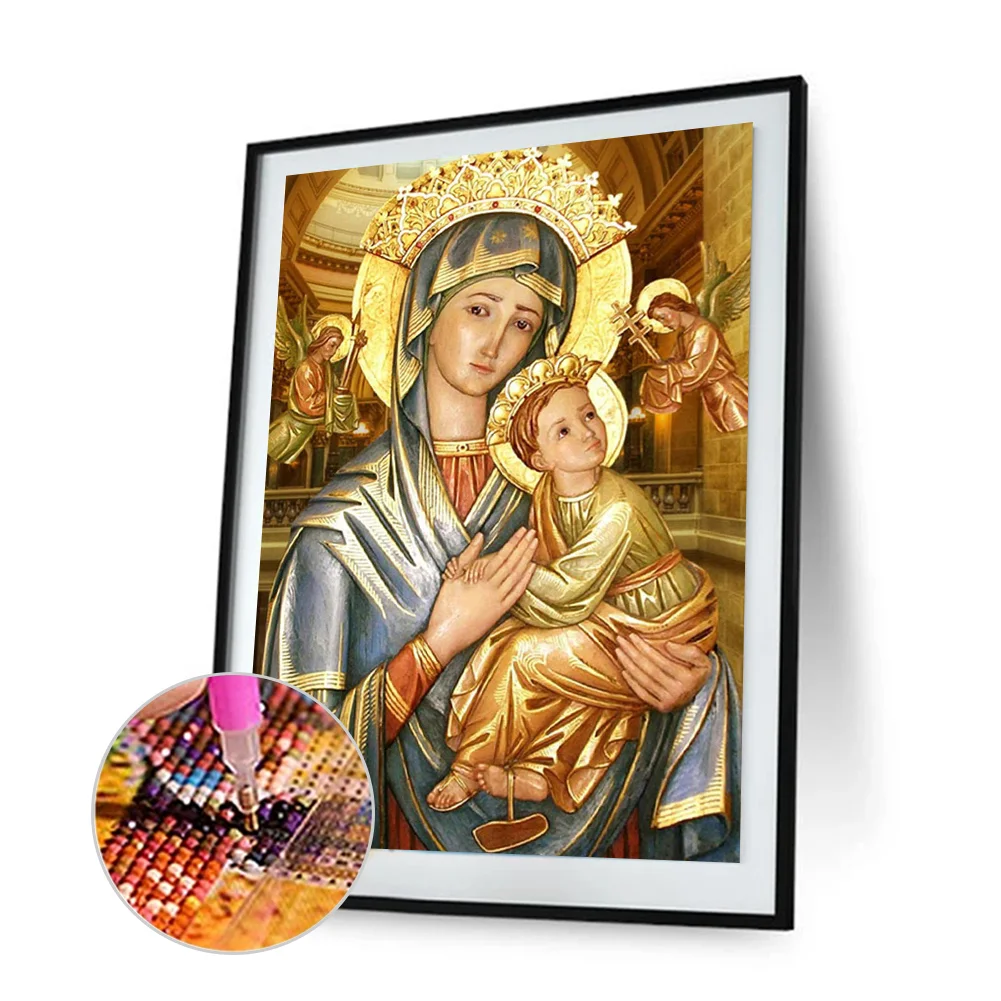 Full Round Diamond Painting 30*40cm - Our Lady