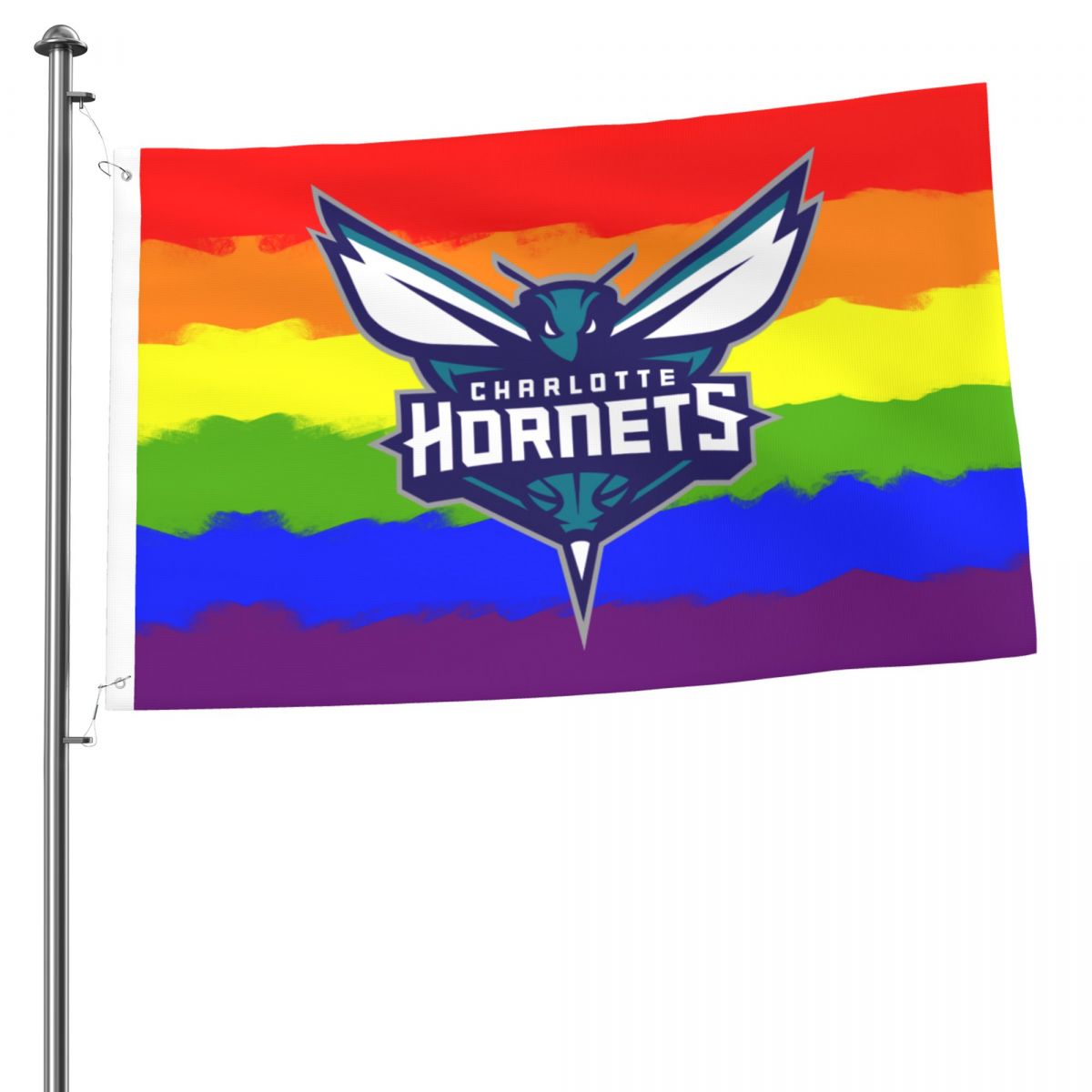 Charlotte Hornets Traditional Pride 2x3FT Flag