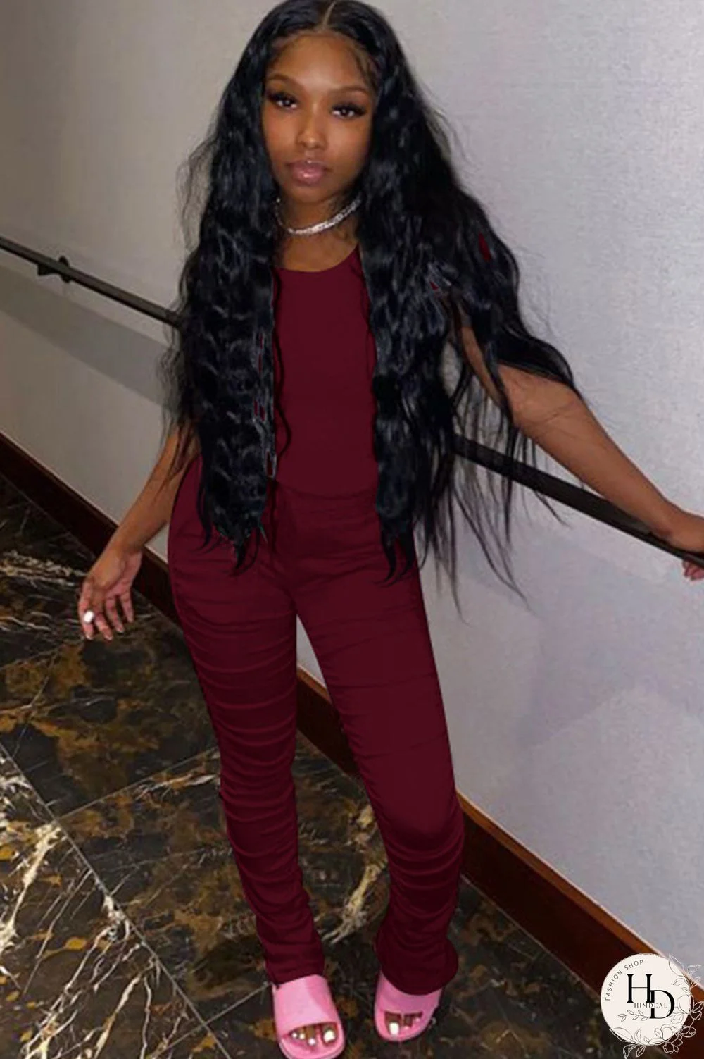 Blue Cotton Casual Sexy Two Piece Suits Patchwork Solid pencil Short Sleeve