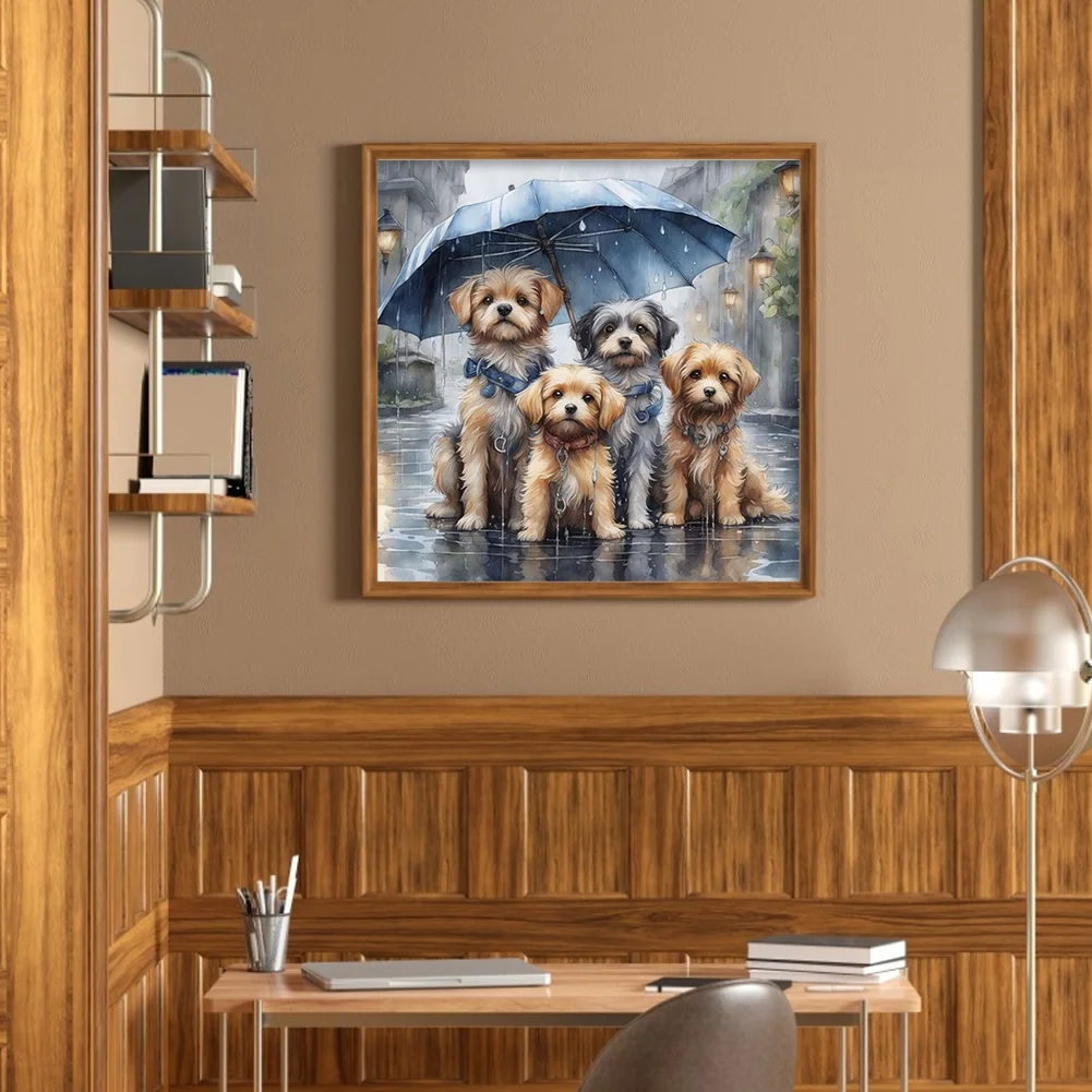 Diamond Painting - Full Round Drill - Dogs(Canvas|40*40cm)