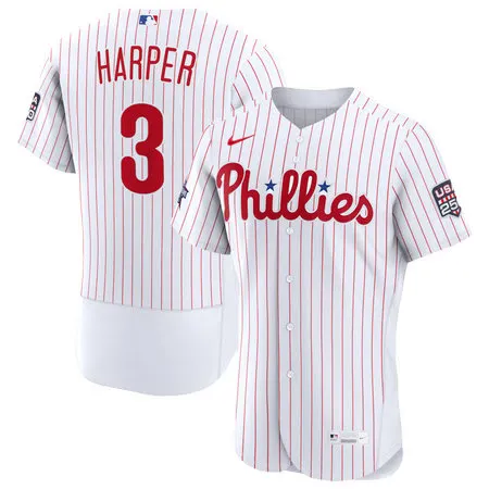 Men's Philadelphia Phillies #3 Bryce Harper Nike White 2026 All-Star Game Authentic Jersey