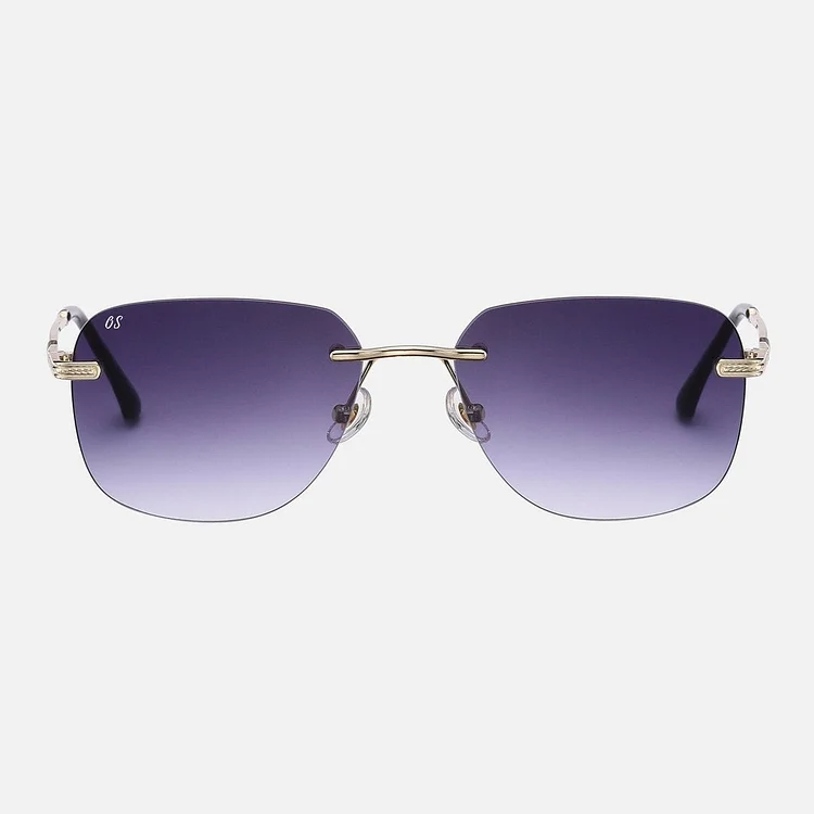 Rimless sunglasses | Personality square sunglasses
