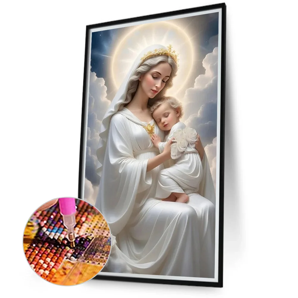 Diamond Painting - Full Round Drill - Angel Virgin(Canvas|40*70cm)