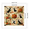 Patchwork Pumpkin Witch-11CT Stamped Cross Stitch 45*45cm/17.72*17.72in