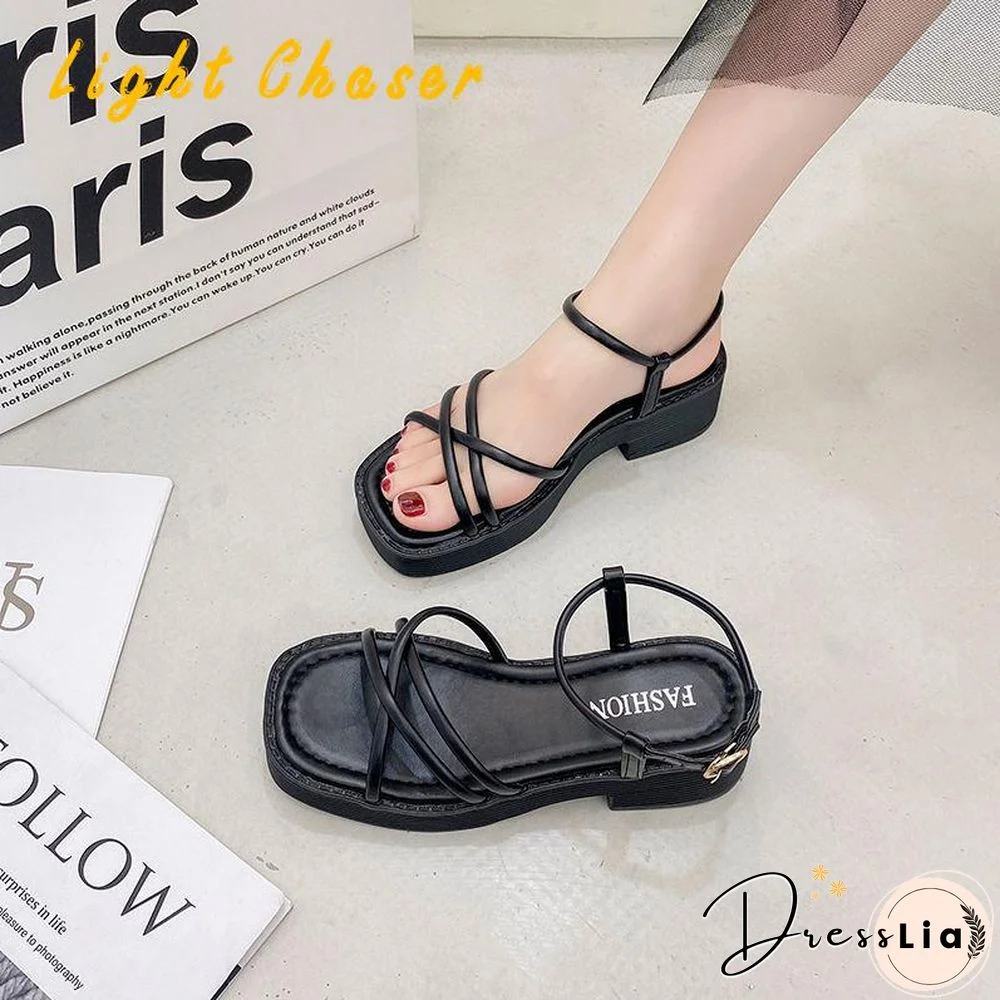 Women Sandals Fashion Wedge Platform Gladiator Sandals Open Toe Buckle Strappy Sandals Summer Shoes Women Sandalias Mujer