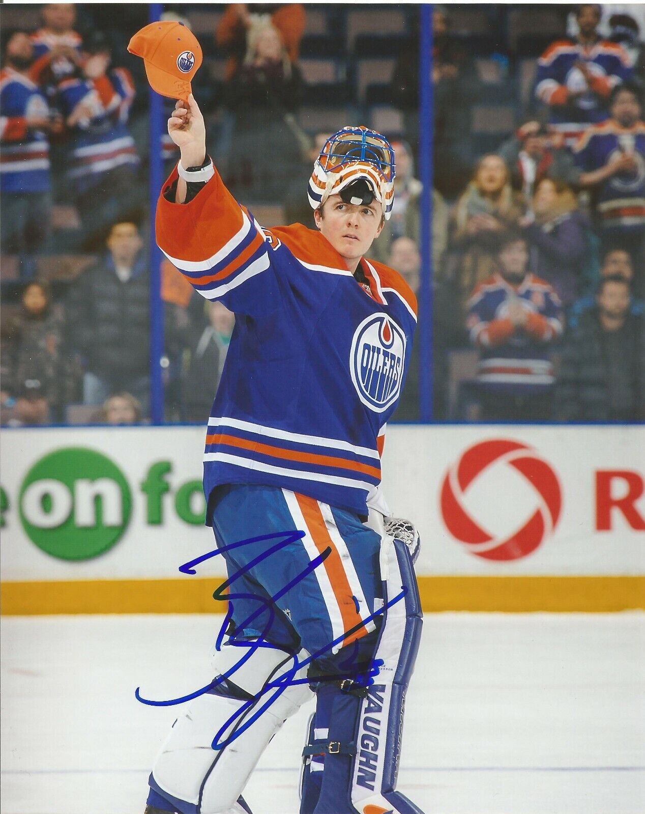 BEN SCRIVENS SIGNED EDMONTON OILERS 8x10 Photo Poster painting #1 with w/COA