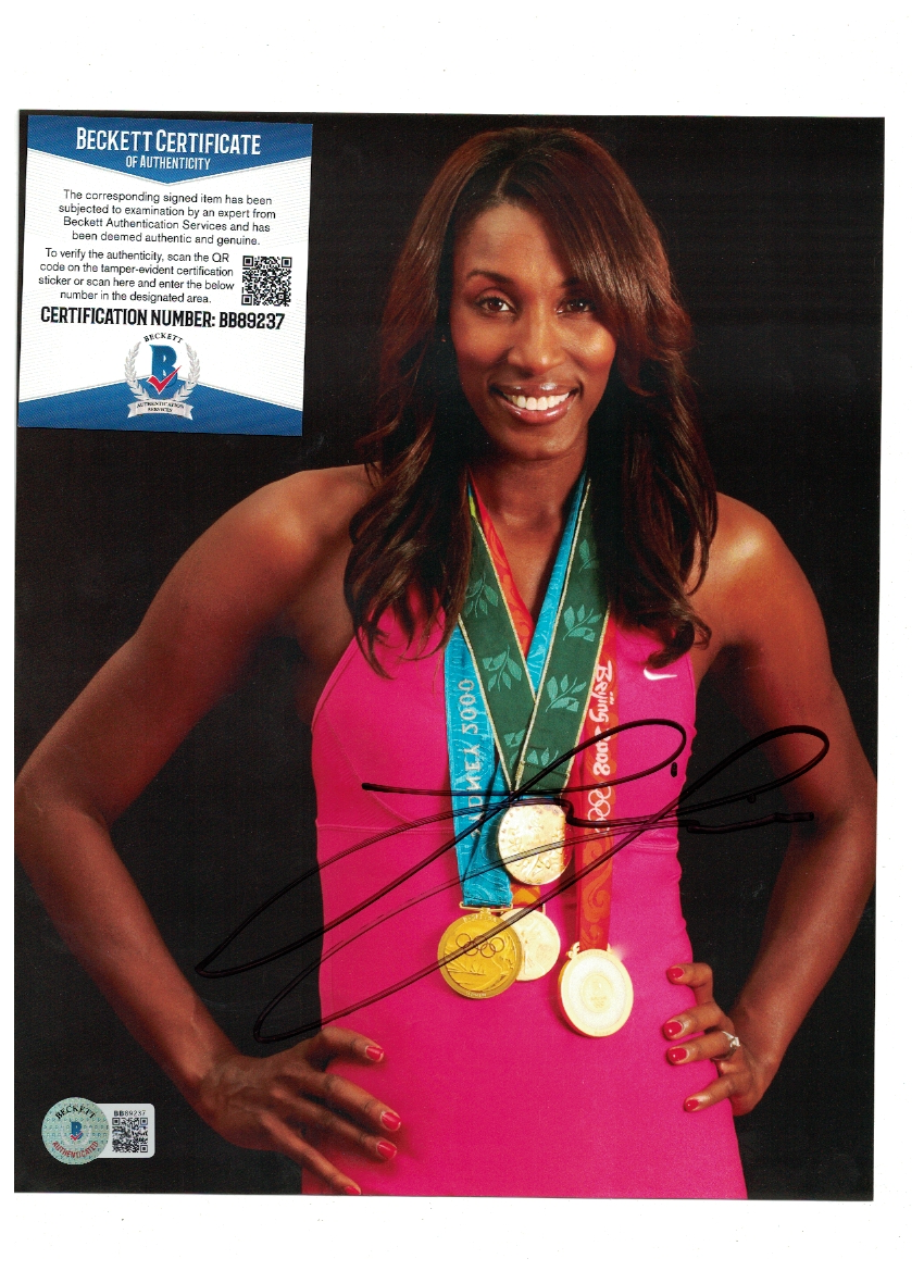 Lisa Leslie Team USA Basketball WNBA Signed 8x10 Photo Poster painting Beckett Cert FX65