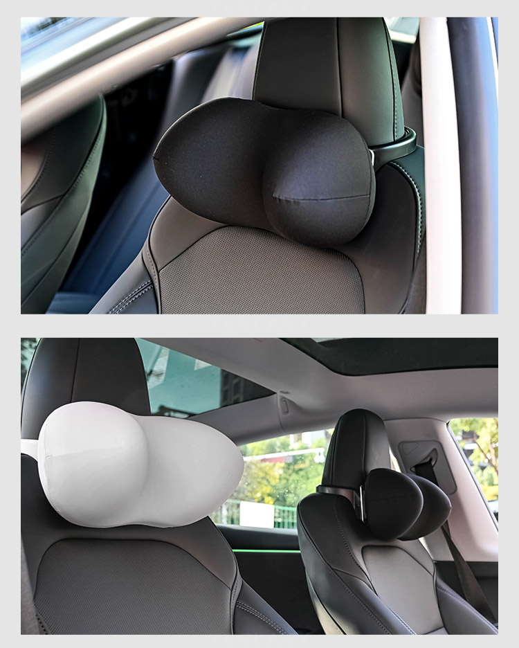 TESLASY Tesla Model 3/Y/Model 3 Highland SPA Adjustable Skin-friendly Headrest (2pcs/set)