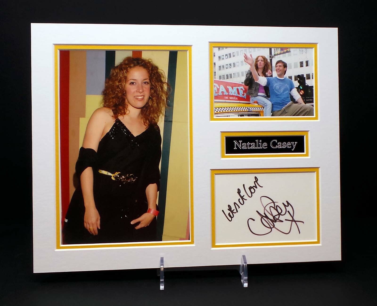 Natalie CASEY Signed Mounted Photo Poster painting Display AFTAL RD COA Fame Actress Singer