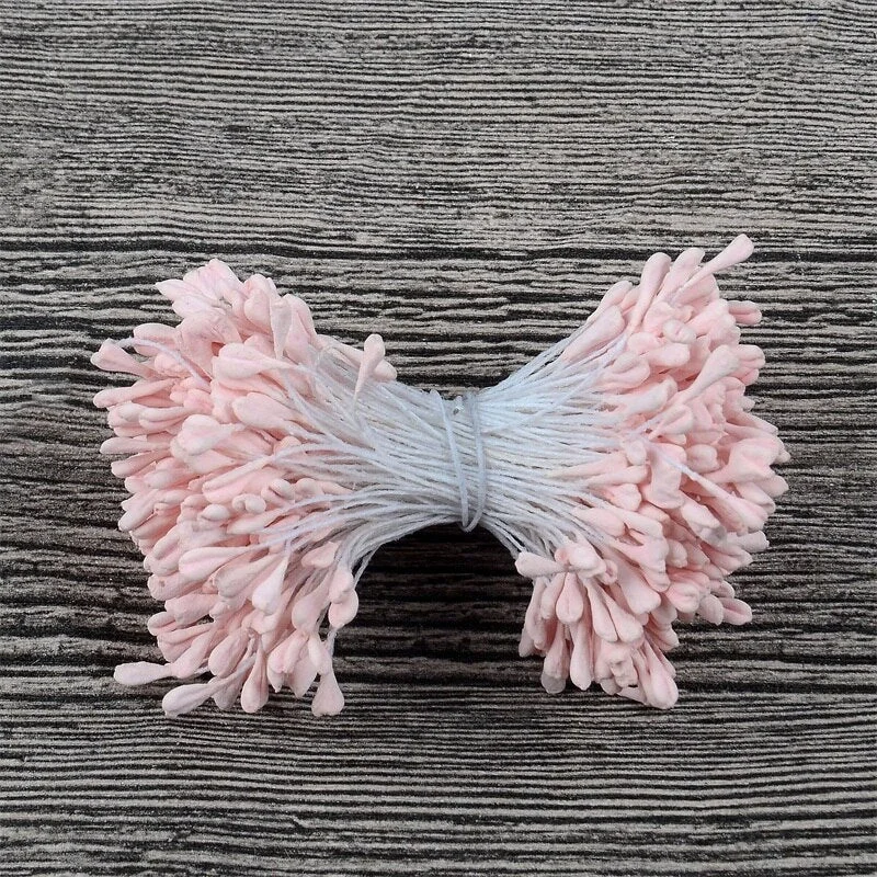 350/1700pcs 5mm Artificial Mini Stamen Matte Handmade Flowers For Wedding Party Home Decoration DIY Gift Box Wreath Decoration