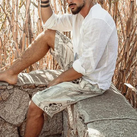 Hawaii Deep V-neck Shirt-inspireuse