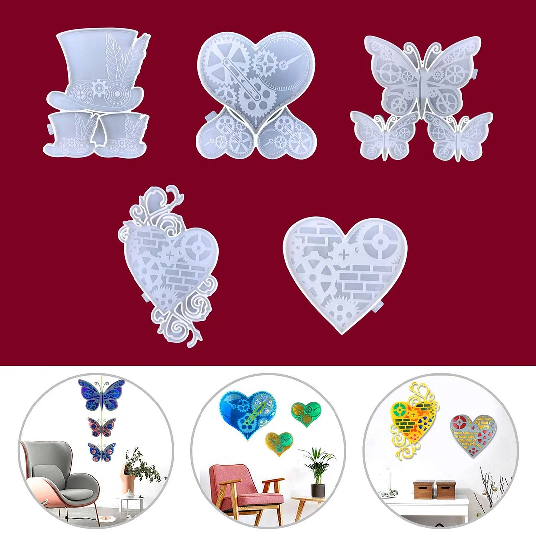Gear Industrial Style Wall Decorations Resin Molds