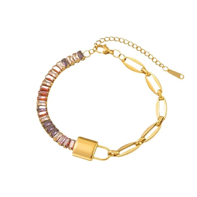 Basic Minimalist Geometric Heart Shape Titanium Steel Bracelets In Bulk