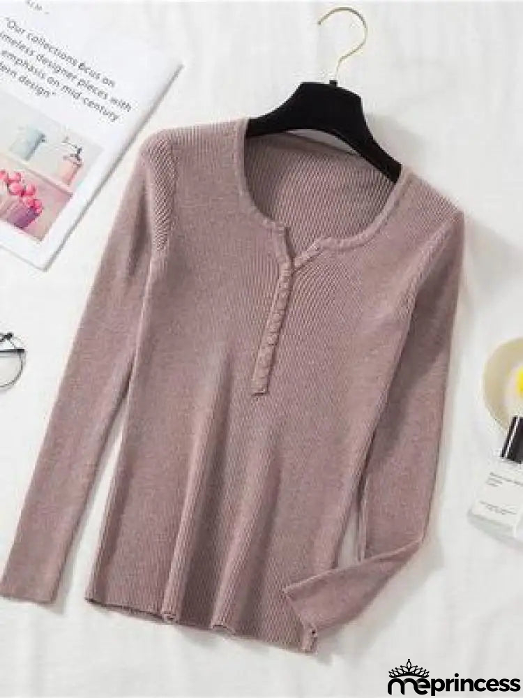 Women's Polyester V-Neck Full Sleeves Solid Pattern Sweater