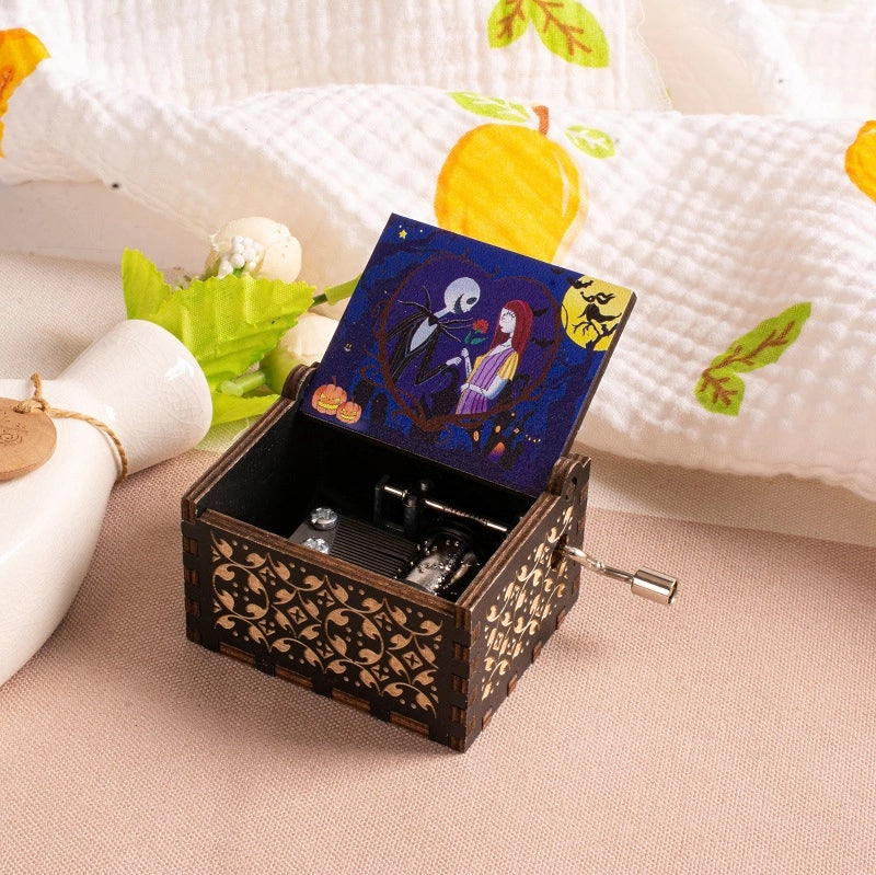 Halloween Vintage Style Pumpkin Letter Cat Wood