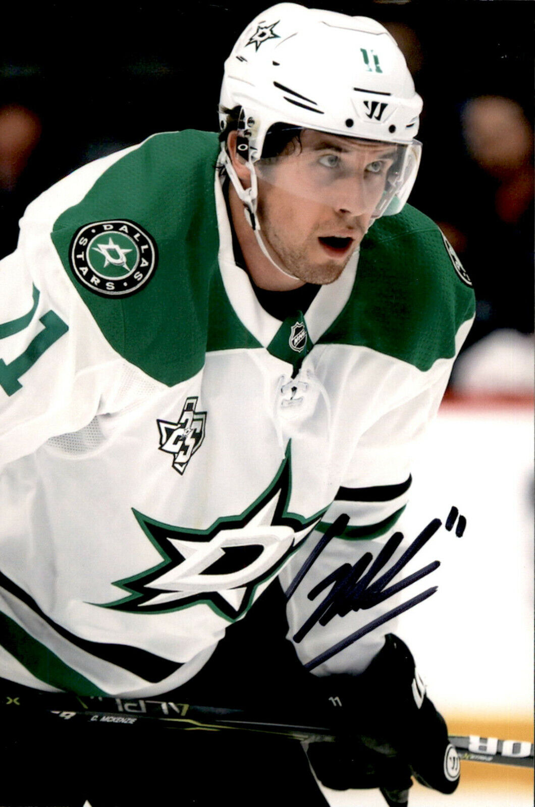 Curtis McKenzie SIGNED 4x6 Photo Poster painting DALLAS STARS