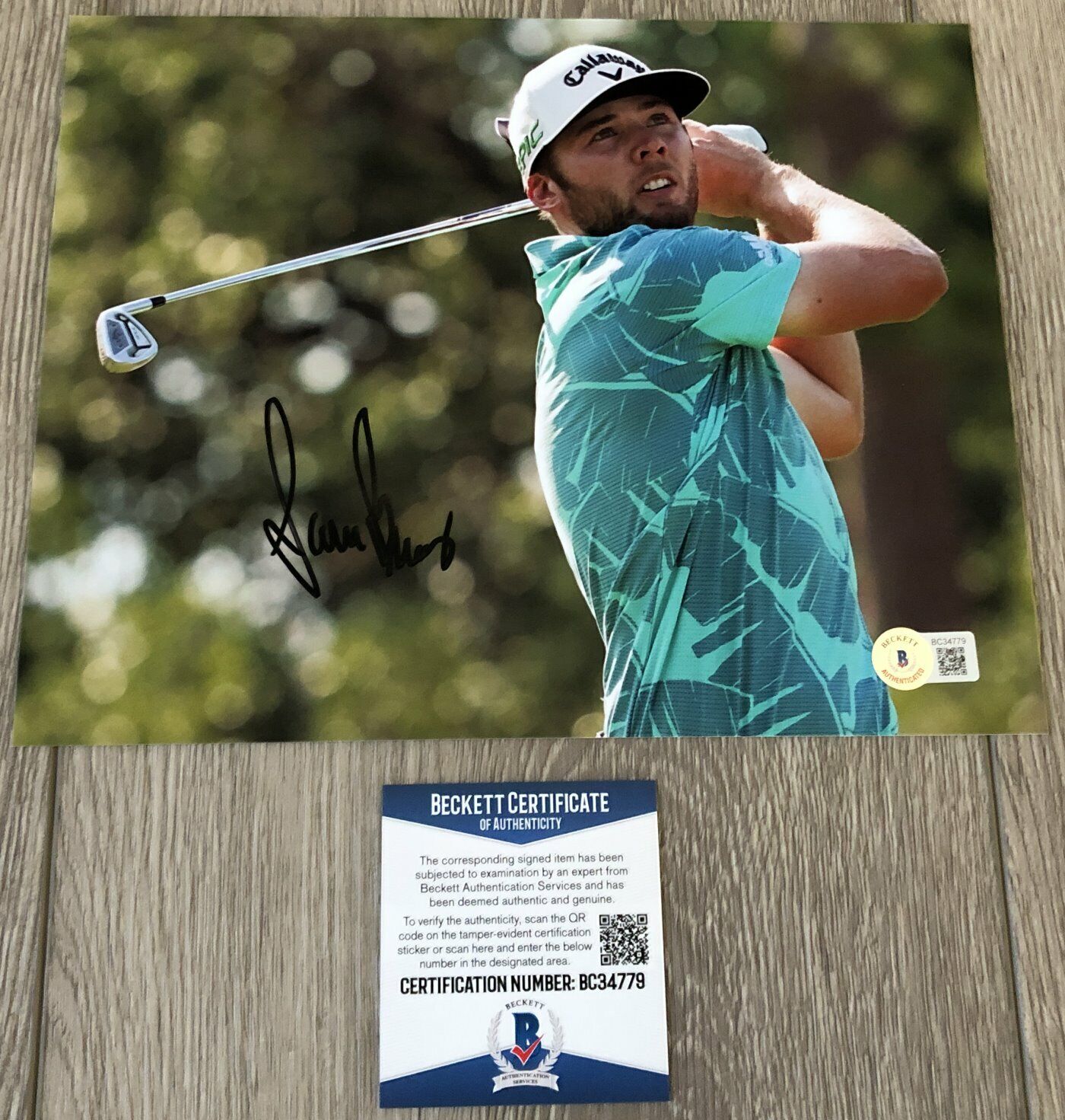 SAM BURNS LSU SIGNED AUTOGRAPH PGA GOLF 8x10 Photo Poster painting C BECKETT BAS COA