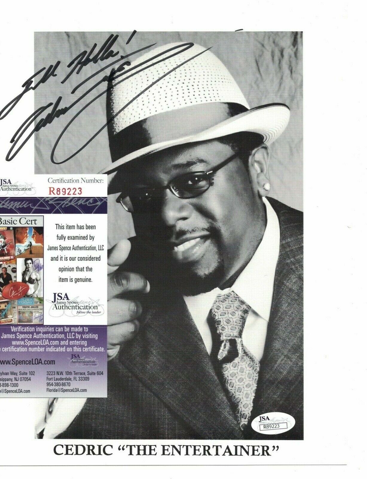 Cedric The Entertainer The Neighborhood TV Show Signed 8x10 Photo Poster painting JSA Certified