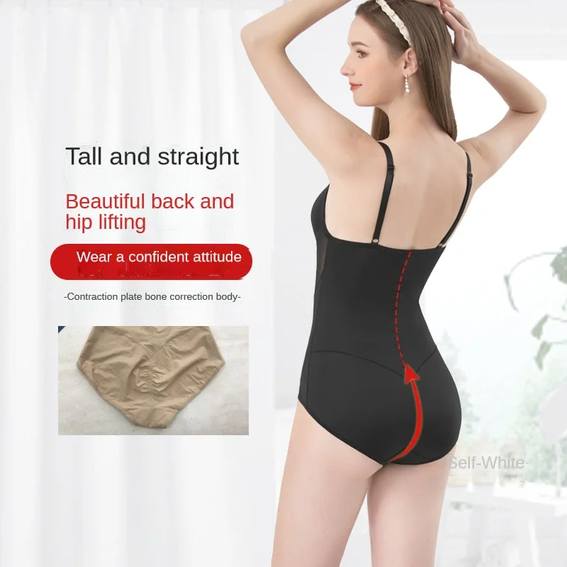 Coloriented 2109-2 Sexy Mesh Bodysuit Women Shape Wear Hip Lifting Corset  Panties with Push Up Tight Waist Lingerie Slimming