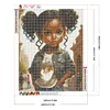 Diamond Painting -DIY Round Drill Curly Hair Girl(40x50cm)