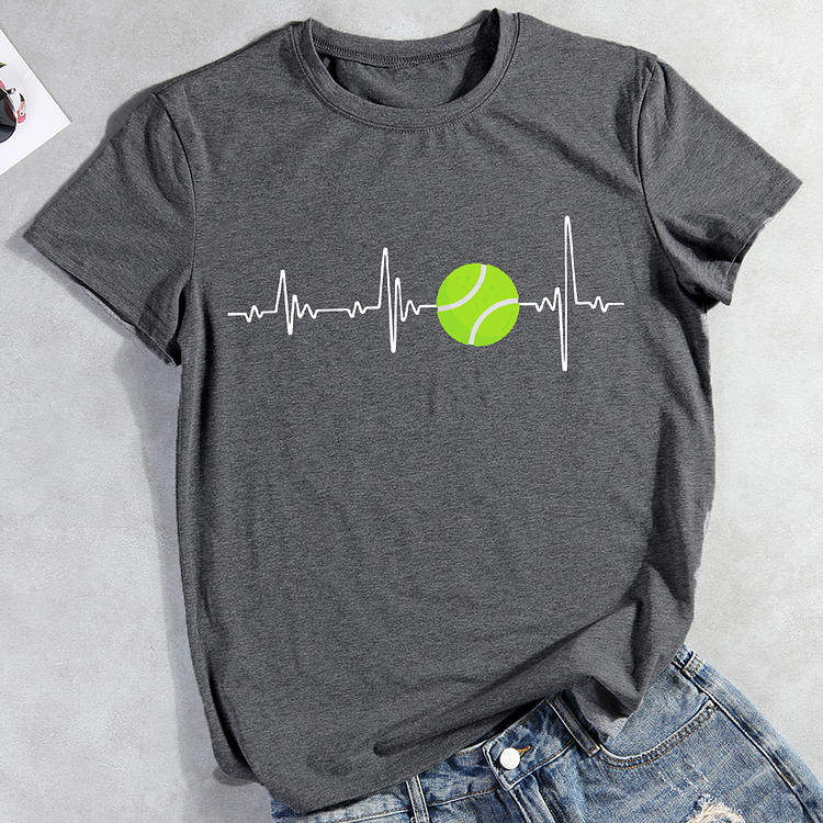 Vivid Heartbeat Tennis T-Shirt Tee-Annaletters