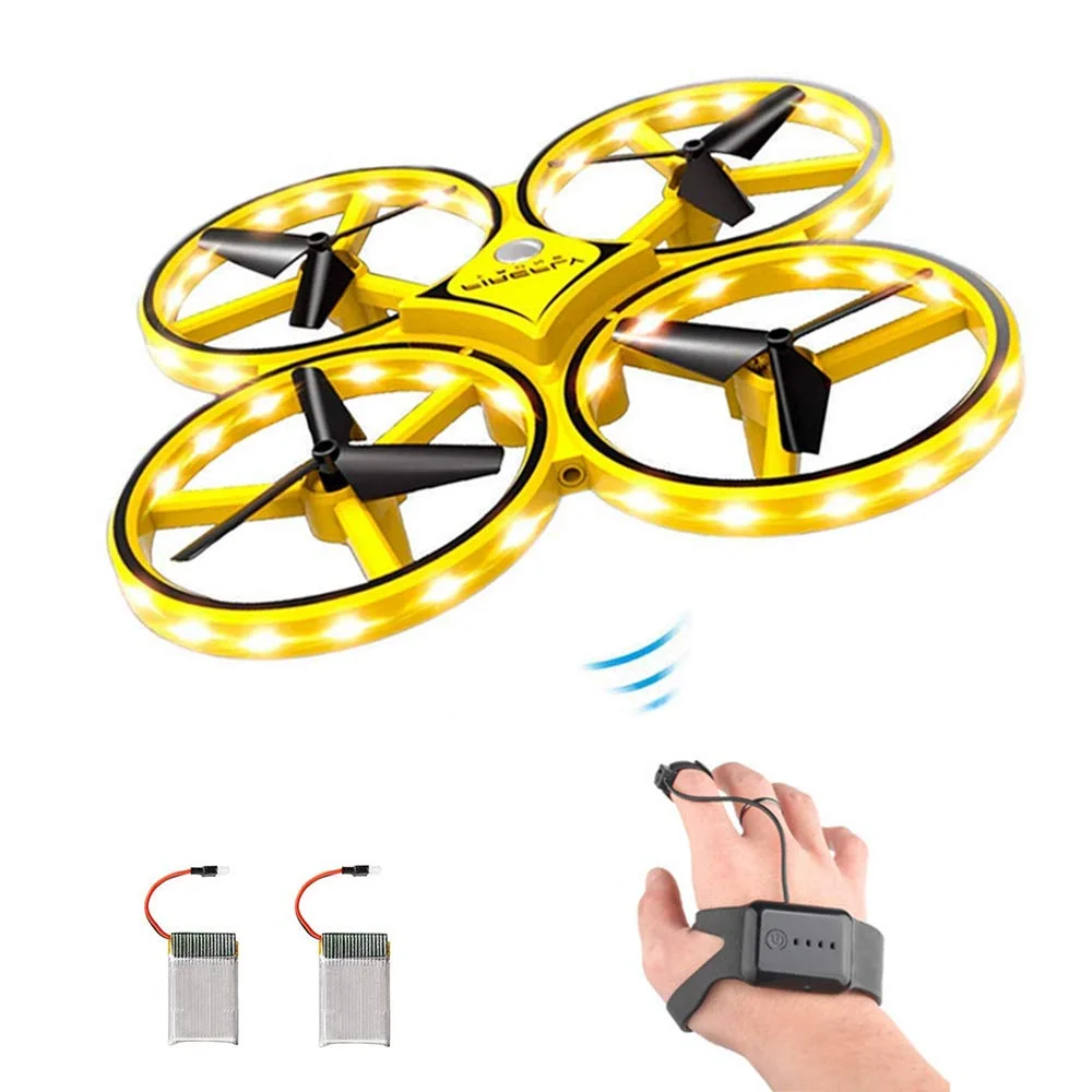 Indukcja quadcopter zabawka zegarek gest zdalne sterowanie bezzałogowy samolot zawisnąć UFO