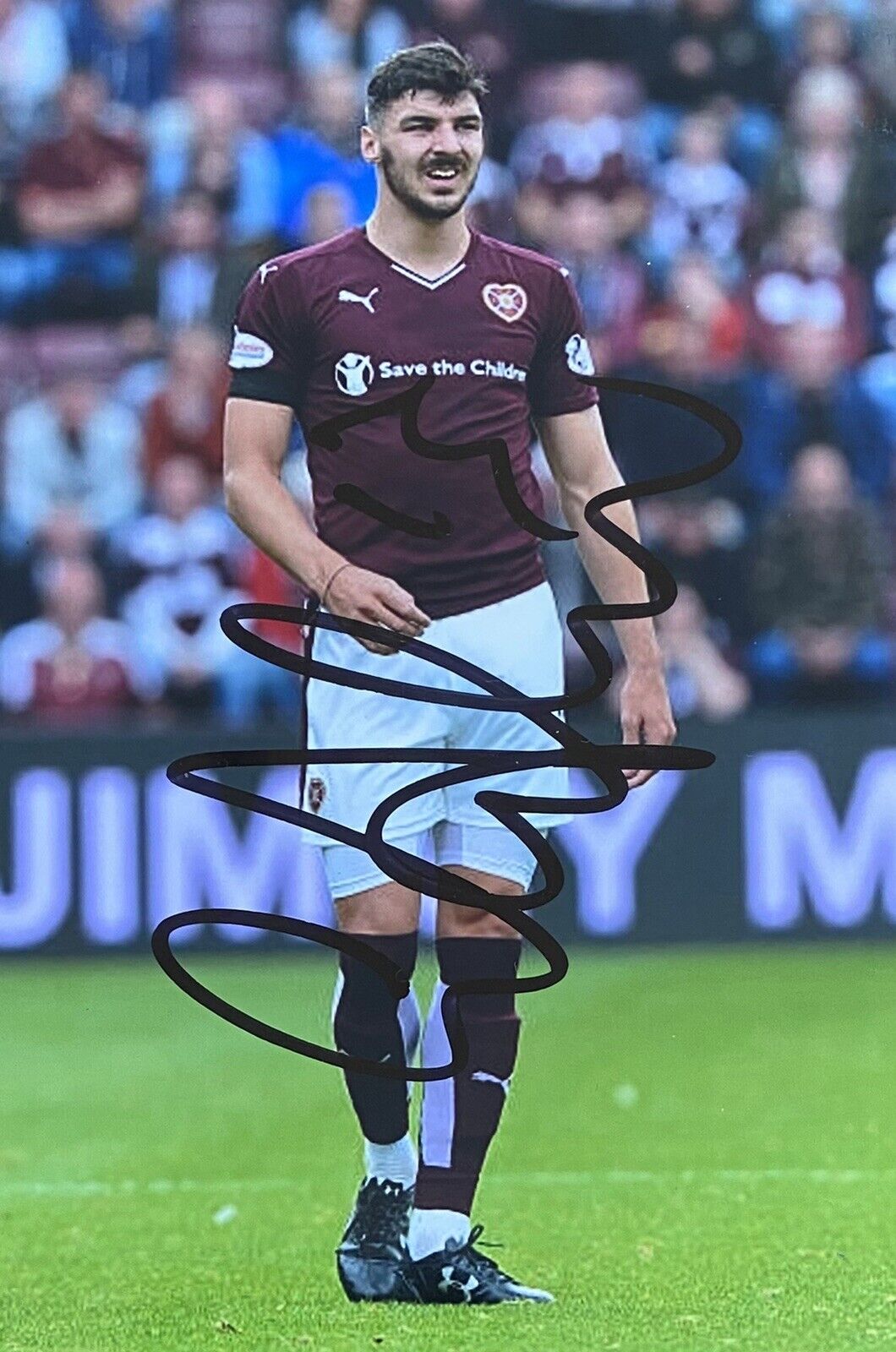 Callum Patterson Genuine Hand Signed Heart of Midlothian F.C. 6X4 Photo Poster painting